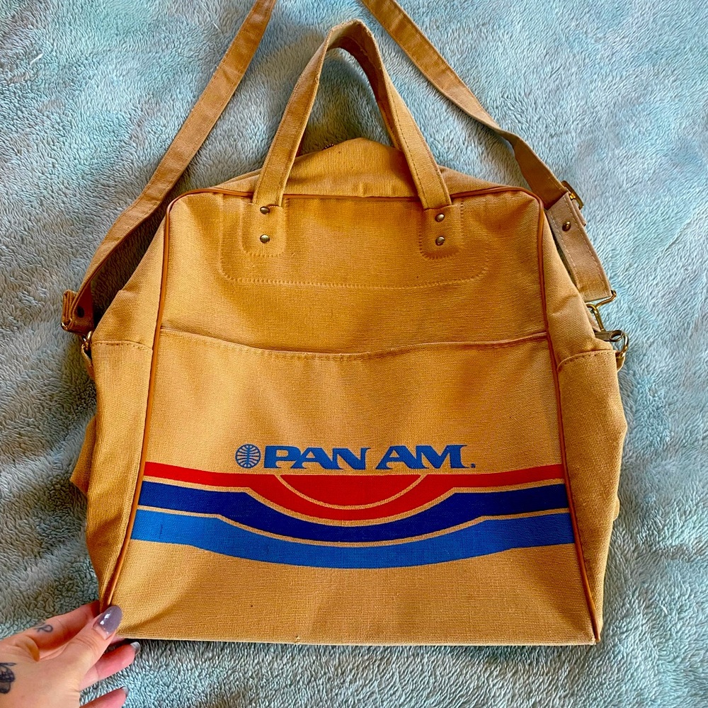 Vintage Pan Am canvas bag